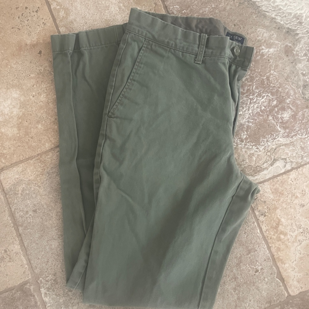 J. Crew Factory Green Chinos